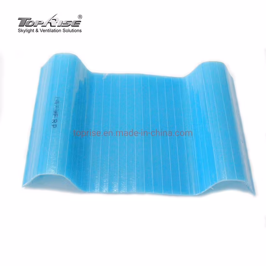 Toprise Fiberglass Translucent Corrugated Roofing Sheet Polycarbonate Sheet
