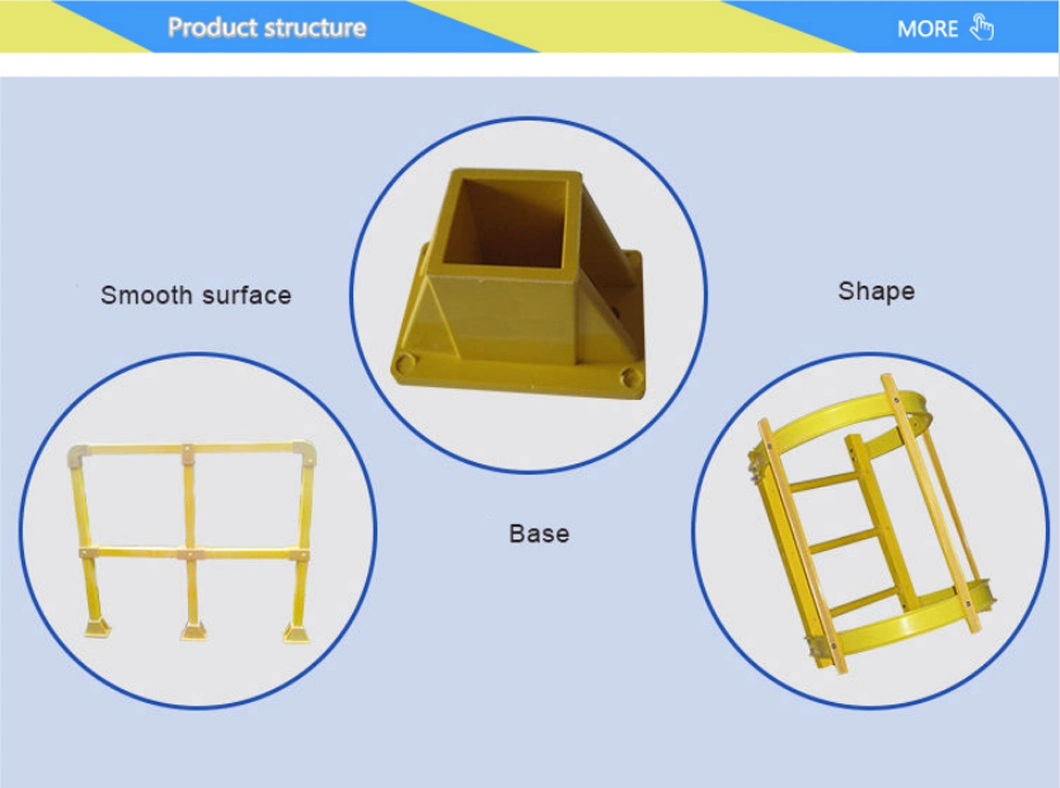 Spare Customizable Pultrusion FRP Fiberglass I-Beam for 35mm, 15mm, 5mm Thickness