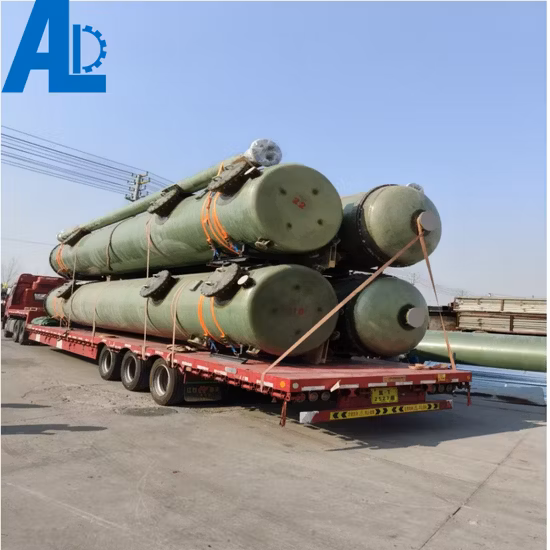 Намотка накаливания FRP Резервуары HCl для химической промышленности