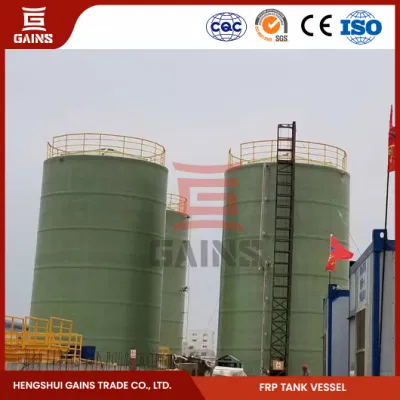 Завод по производству резервуаров для хранения обмоток из стеклопластика в Китае Обмотка вертикального резервуара из стеклопластика