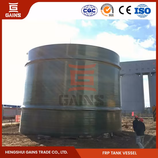 Прибыли Обмотка из стеклопластика Подземный резервуар для хранения Производство Китай Обмотка из стеклопластика Горизонтальный резервуар для хранения