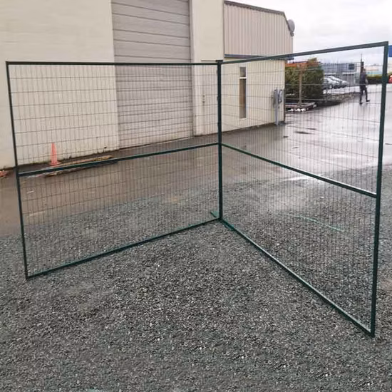 Временное ограждение из сварочной проволоки в Канаде