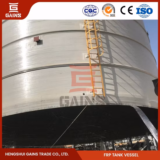 Прибыль PP Резервуар для хранения намотки из FRP Производство Китай Резервуары для вертикальной намотки из FRP
